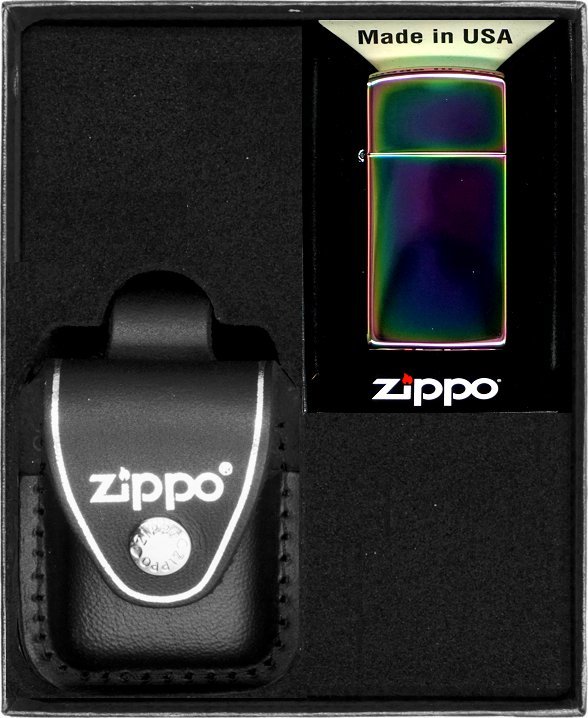 Zestaw ZIPPO Zapalniczka SPECTRUM SLIM Prezentowy No3