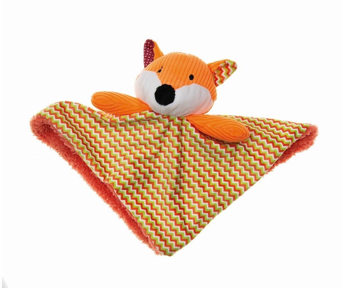 Mata ze lisem, zabawka, dla psa, plusz, 23,5x21x8,5 cm, z piszczałką