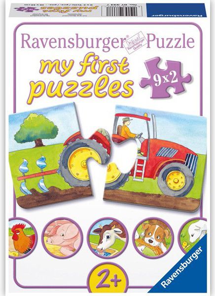 Ravensburger RAVEN. 9x2 EL. Zwierzęta na farmie - 073337