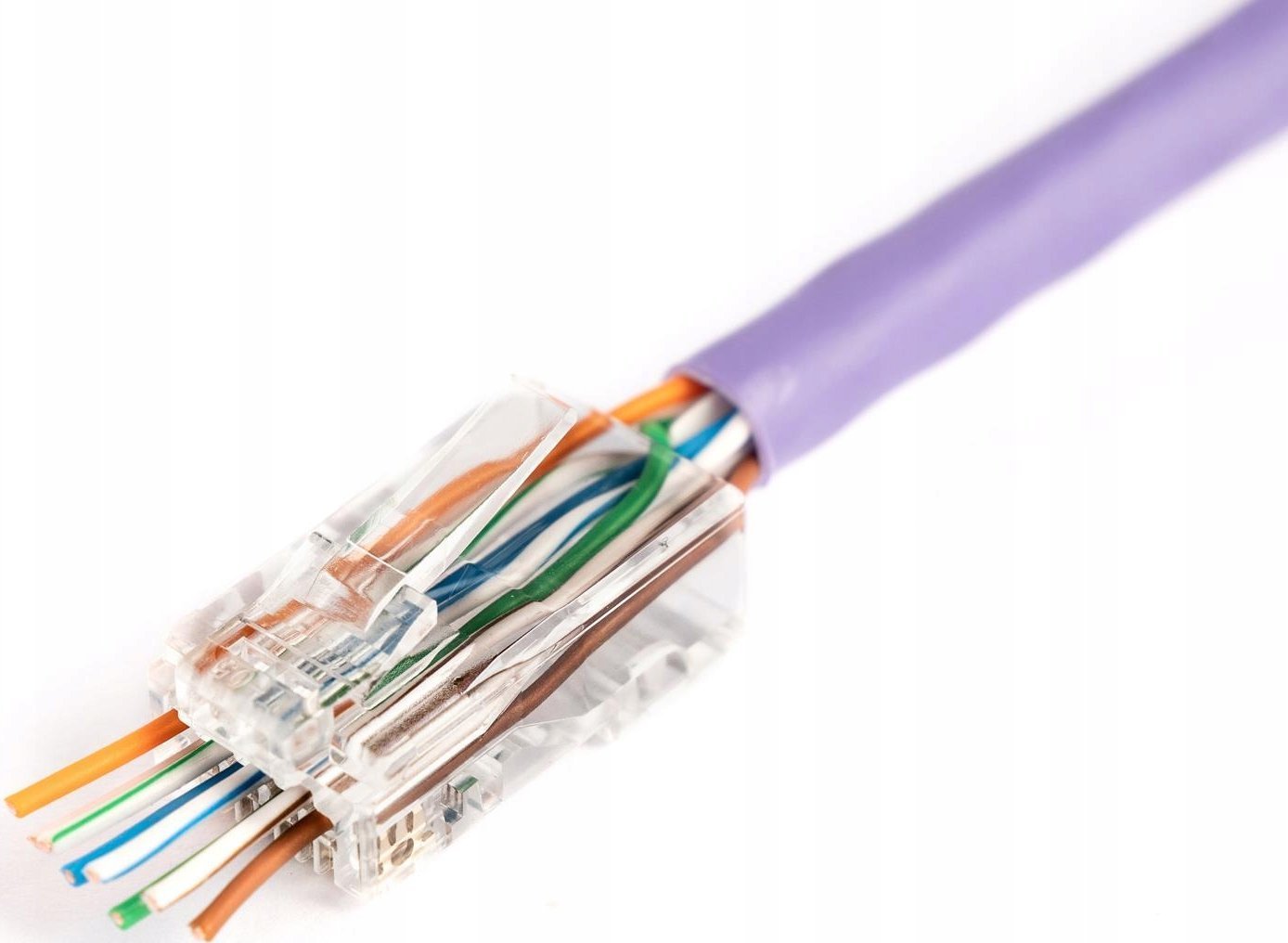 Digitus Wtyk RJ45 (8P8C) przelotowy, kat.6, nieekranowany, AWG 26-24, opakowanie 100 szt.