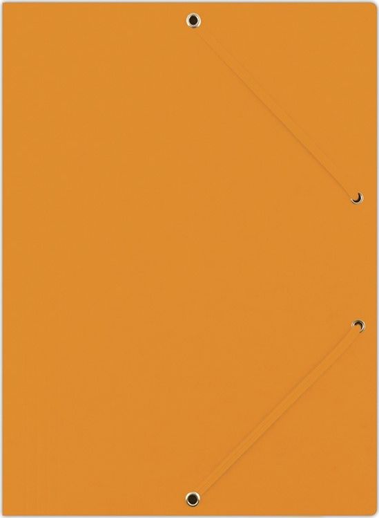 Donau Teczka z gumką DONAU, preszpan, A4, 390gsm, 3-skrz., pomarańczowa
