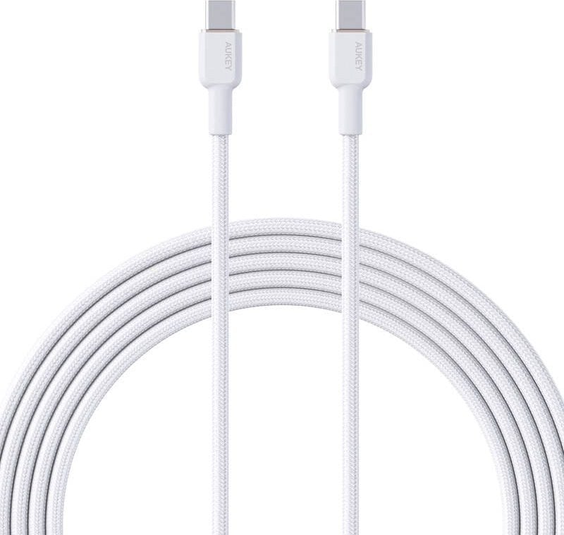 Kabel USB Aukey Kabel USB-C do USB-C Aukey CB-NCC2, 60W, 1.8m (biały)