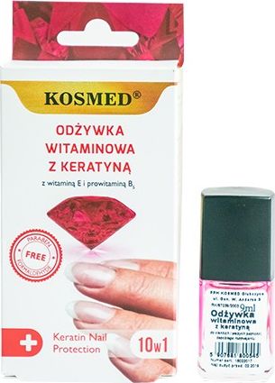 Kosmed Odżywka do paznokci witaminowa z keratyną 10w1 9ml