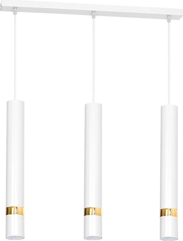 Lampa wisząca Milagro potrójna nowoczesna biały (MLP6082)