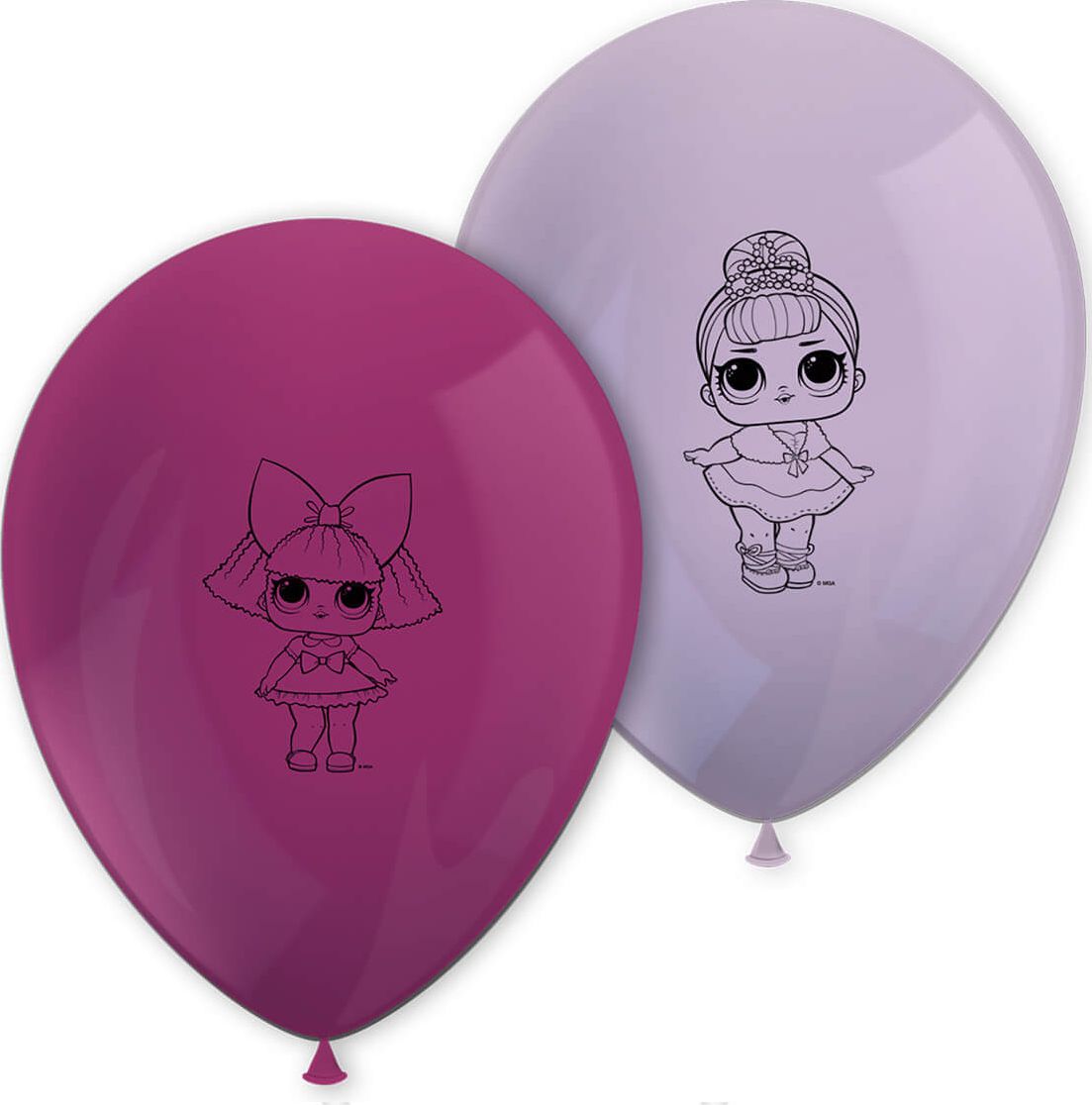 PROCOS Balony lateksowe LOL Glitterati - 28 cm - 8 szt. uniwersalny