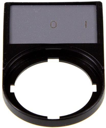 Eaton Tabliczka opisowa 0-I 50 x 30mm czarna prostokątna M22S-ST-X88 (216485)