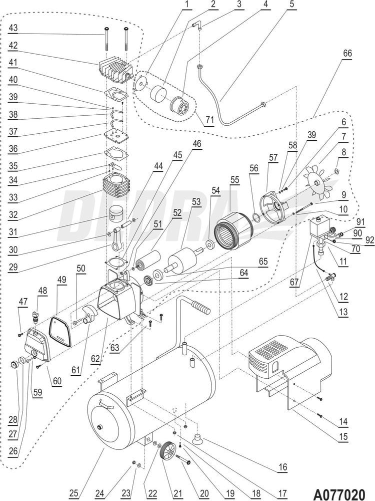 Dedra Zespół napędowy kpl