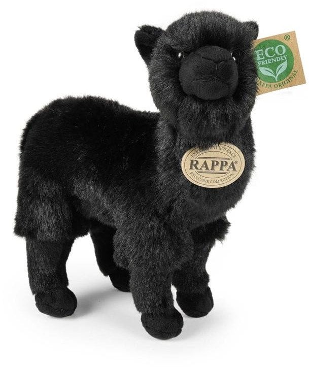 Rappa MASKOTKA PLUSZOWA MAŁA LAMA CZARNA REALISTYCZNA ECO* Pluszak , 23 cm