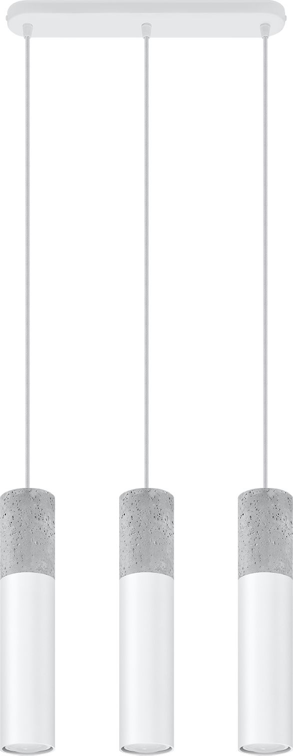 Lampa wisząca Sollux BORGIO nowoczesna biały (SL.0649)