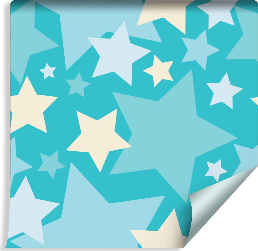 Muralo Tapeta Dla Dzieci - Piękne Ozdobne Gwiazdy