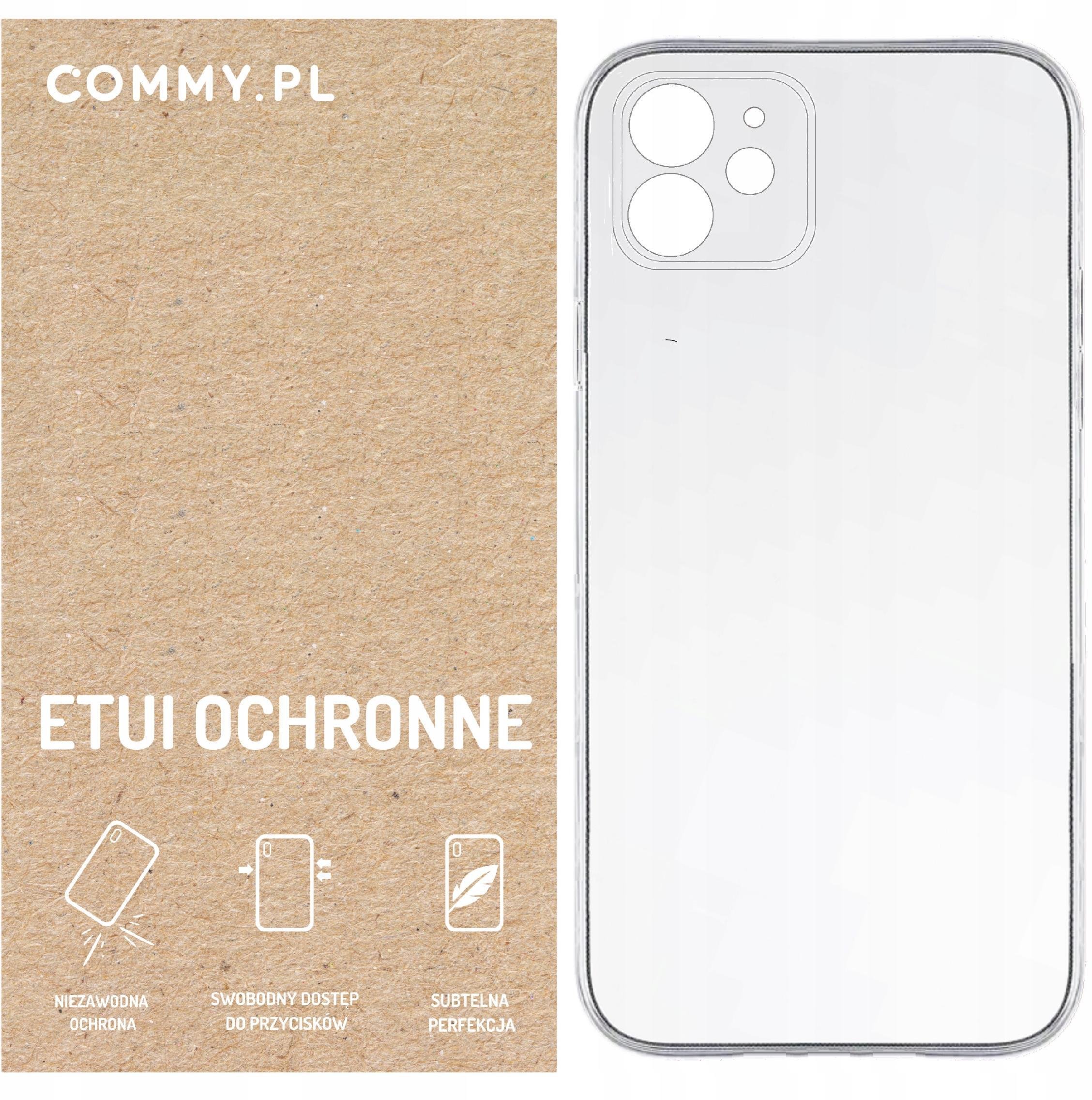 Przezroczyste etui COMMY Slim 2 mm - styl i ochrona dla iPhone 11