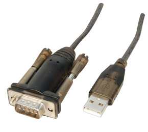 Kabel USB Lindy USB-A - RS-232 1.5 m Czarny (42855)