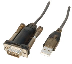 Kabel USB Lindy USB-A - RS-232 1.5 m Czarny (42855)