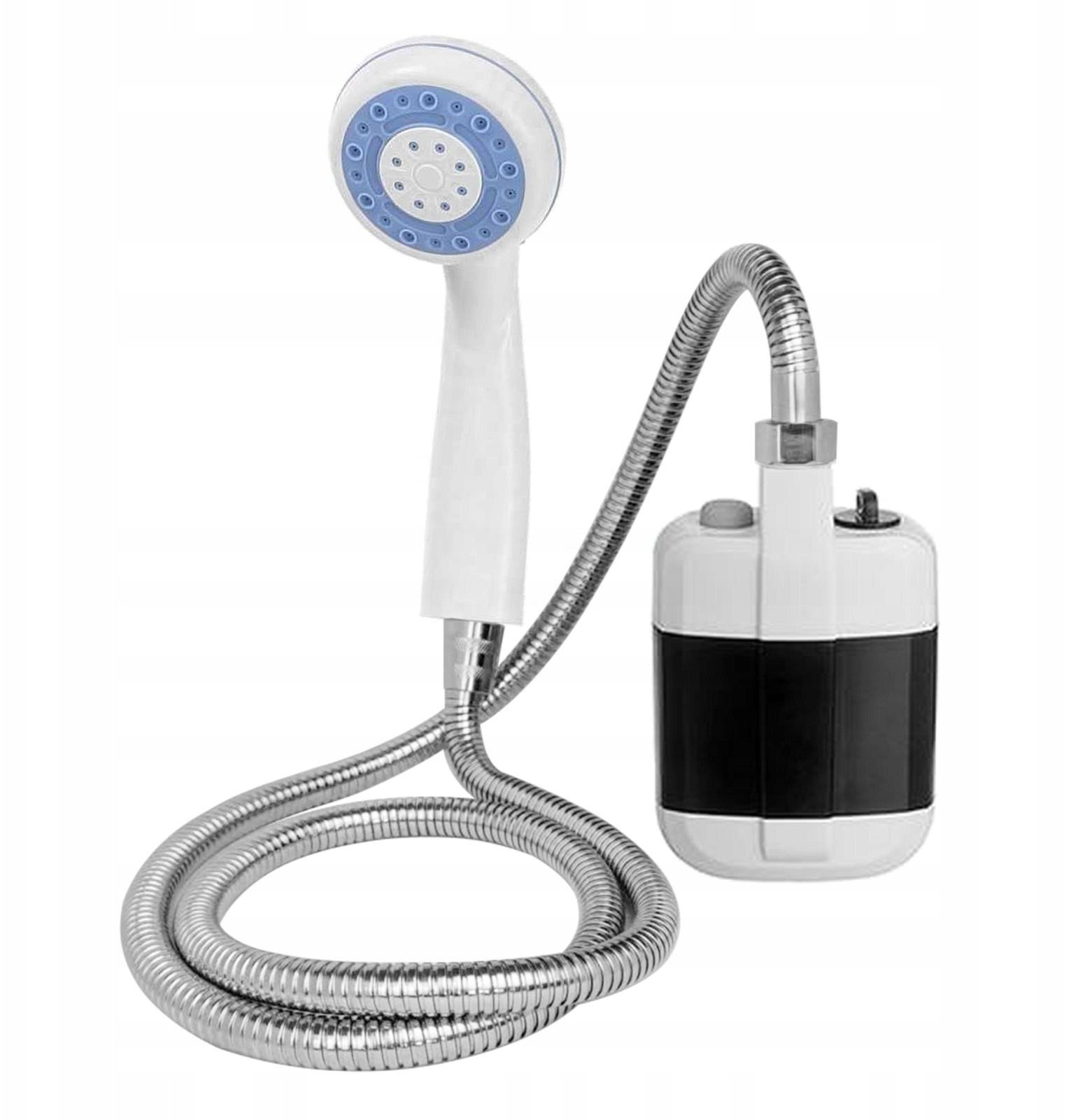 PRYSZNIC CAMPINGOWY z Wbudowaną BATERIĄ TURYSTYCZNY Pompa AKUMULATOR USB