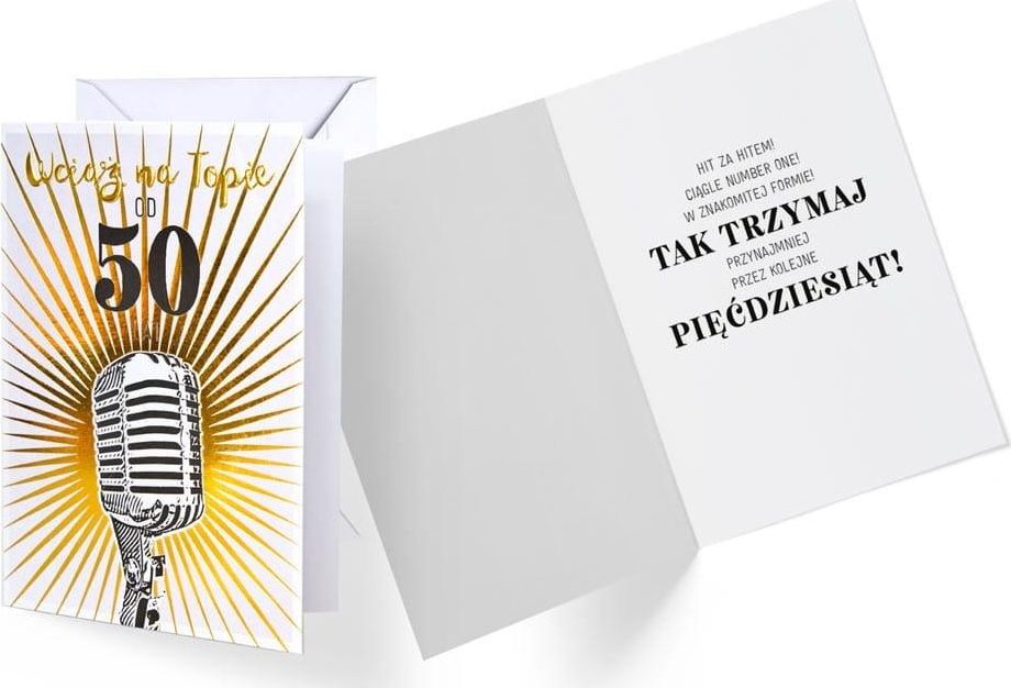 PASSION CARDS Karnet B6 50-te urodziny