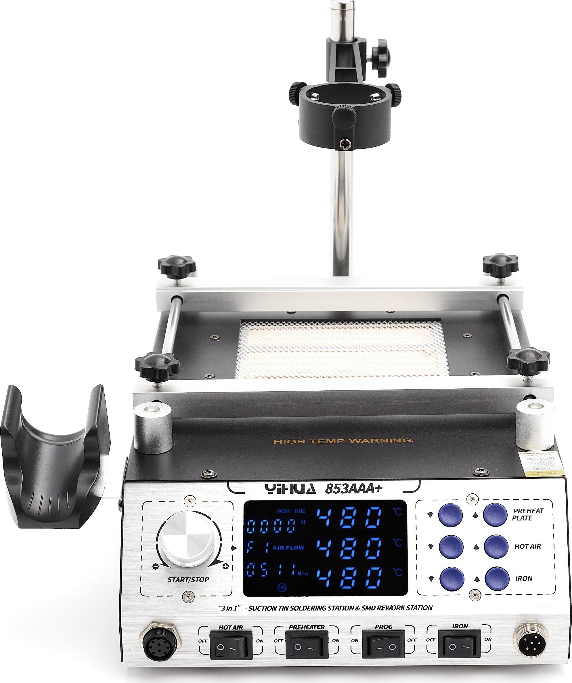 Stacja Lutownicza 3w1 Podgrzewacz Yihua Zestaw Akcesoriów do Lutowania LCD