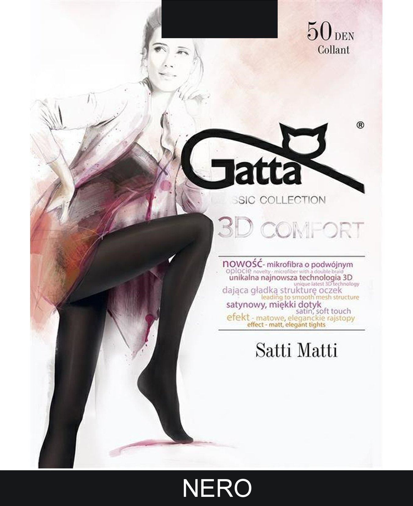 Gatta GATTA SATTI MATTI 50 2-S / Nero