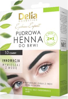 Delia Pudrowa henna do brwi 0.1 Czarna