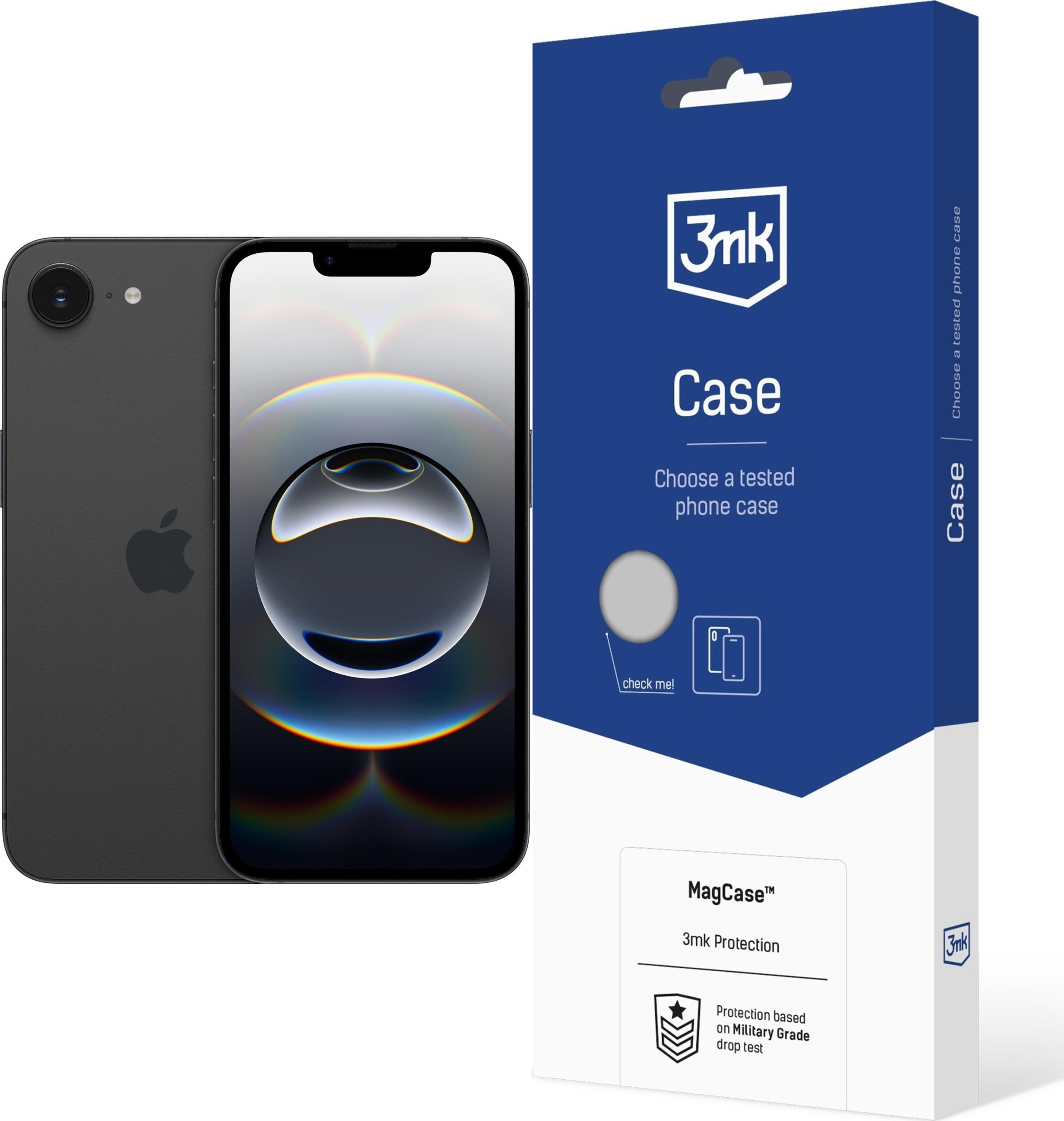 Smartfon Apple iPhone 16e 5G 8/256GB Czarny (MD1T4) + Etui MagCase