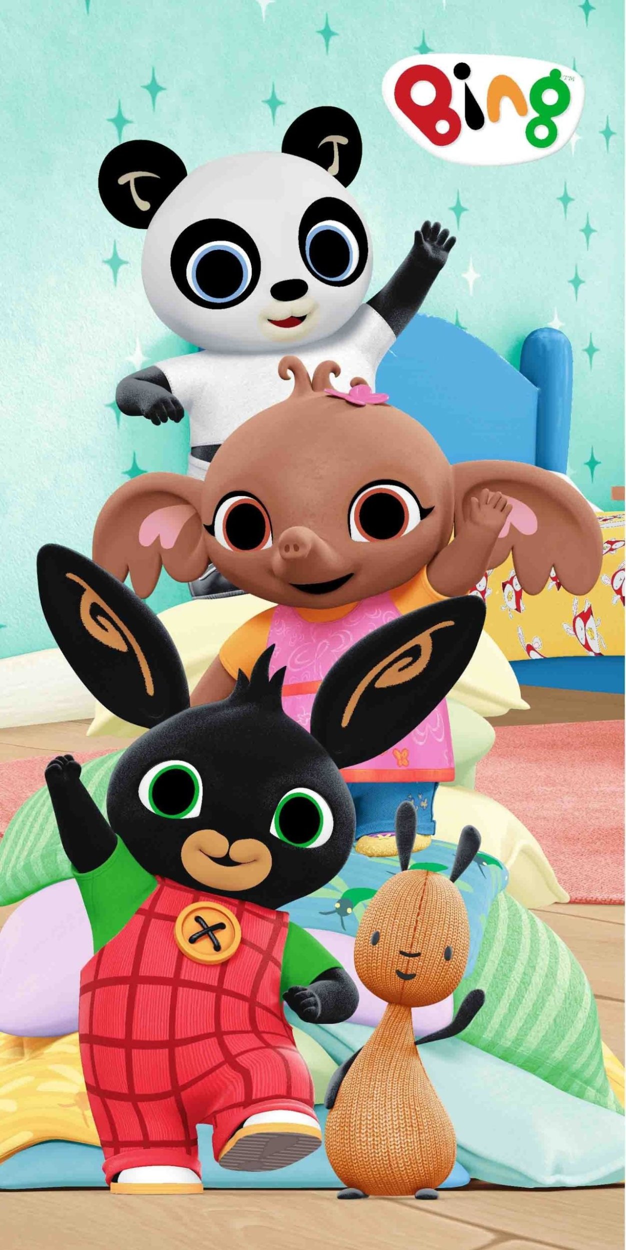 Jerry Fabrics Ręcznik Królik Bing 70x140 kąpielowy plażowy Jerry Fabrics