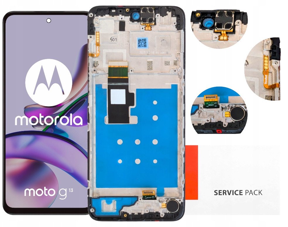 Wyświetlacz do Motorola Moto G13 Ekran LCD Ramka Oryginał Zila (5904858380633)