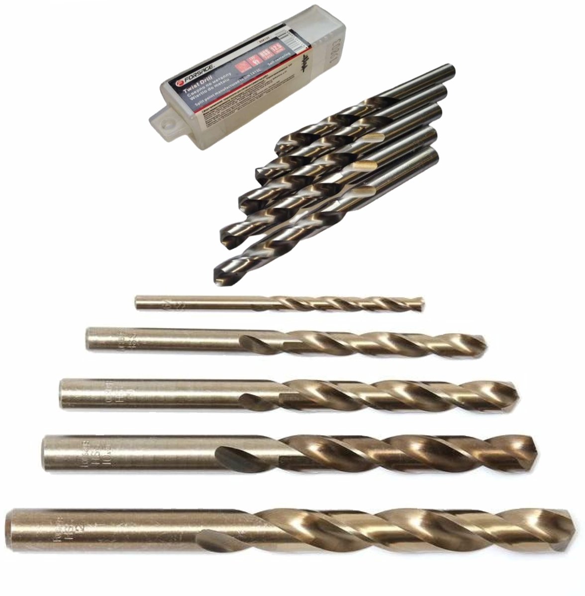 ZESTAW WIERTEŁ 10 SZT. WIERTŁA DO METALU 6 mm HSS