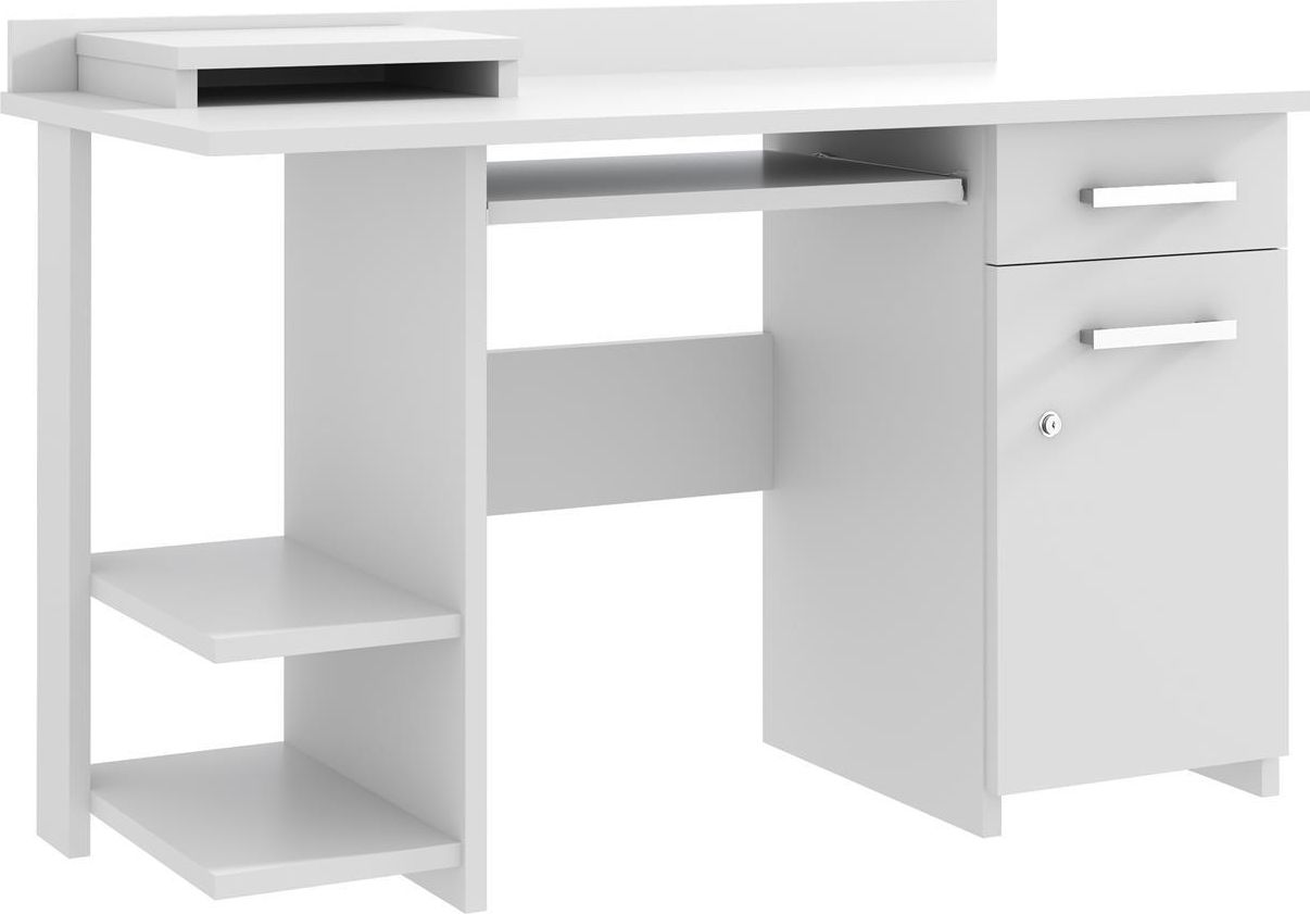 Biurko Meblowa 1 Aldona Białe 124 cm x 60 cm