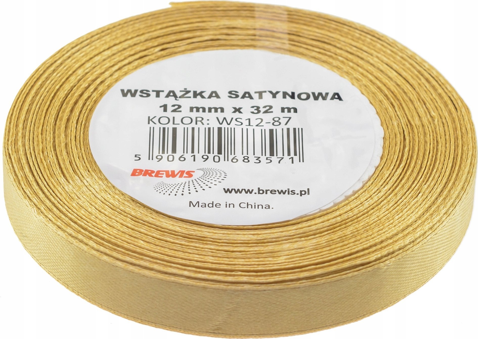 BREWIS Wstążka satynowa 12mm/32m kolor 87 Brewis