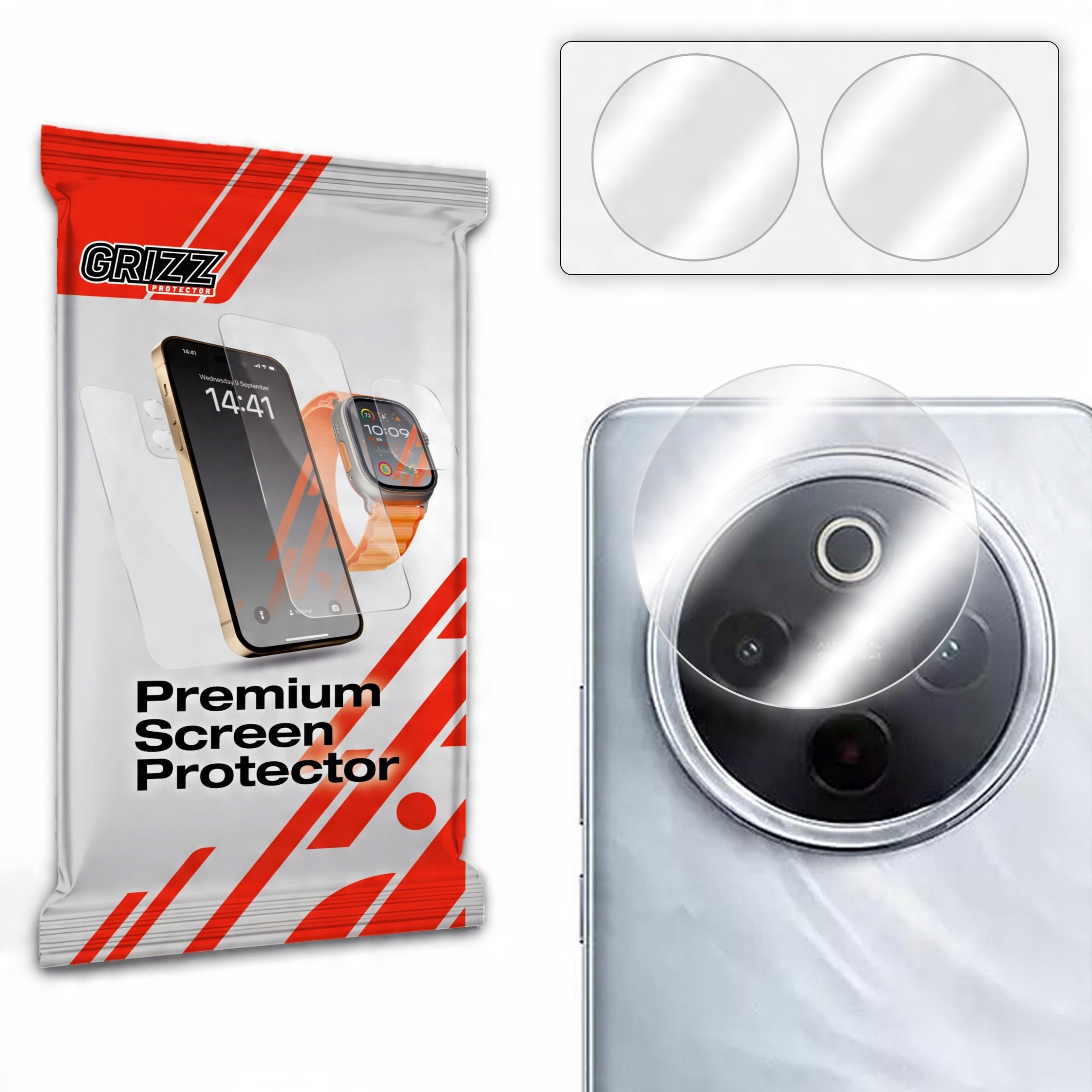 GrizzGlass Szkło na aparat HybridGlass Camera do Vivo iQOO Z10