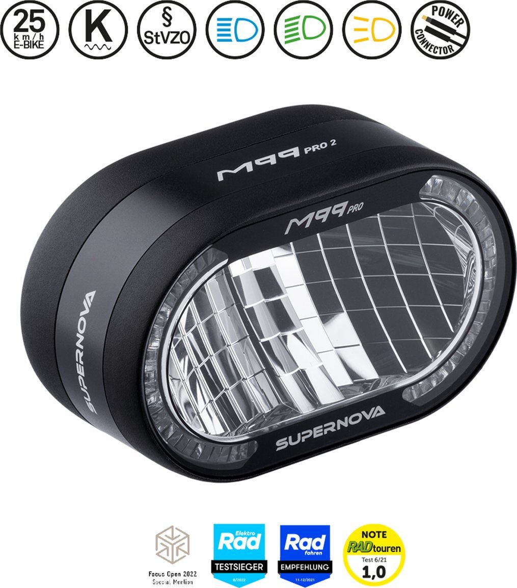 Supernova Lampka przednia SUPERNOVA M99 PRO 2 E-bike 25