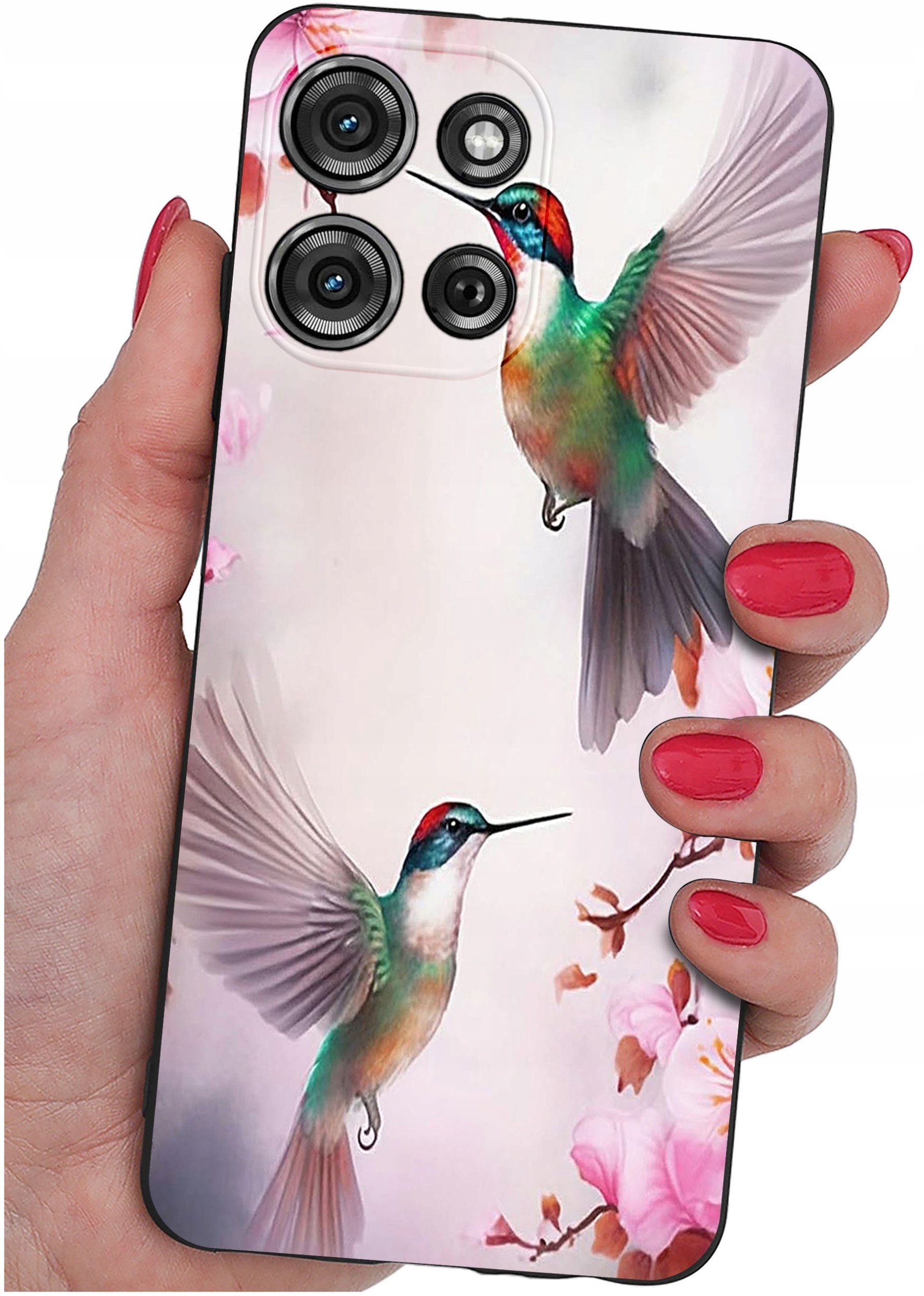 Etui do Motorola G75 5G | WZORY | SILIKONOWE MATT SZKŁO 9H