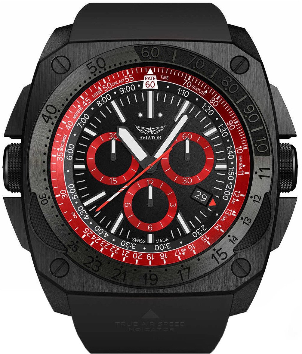 Zegarek męski Aviator M.2.30.5.215.6.BMIG-29 czarny