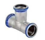 Geberit Trójnik równoprzelotowy Mapress Edelstahl DN 40 ze wskaźnikiem zaprasowania (31007)