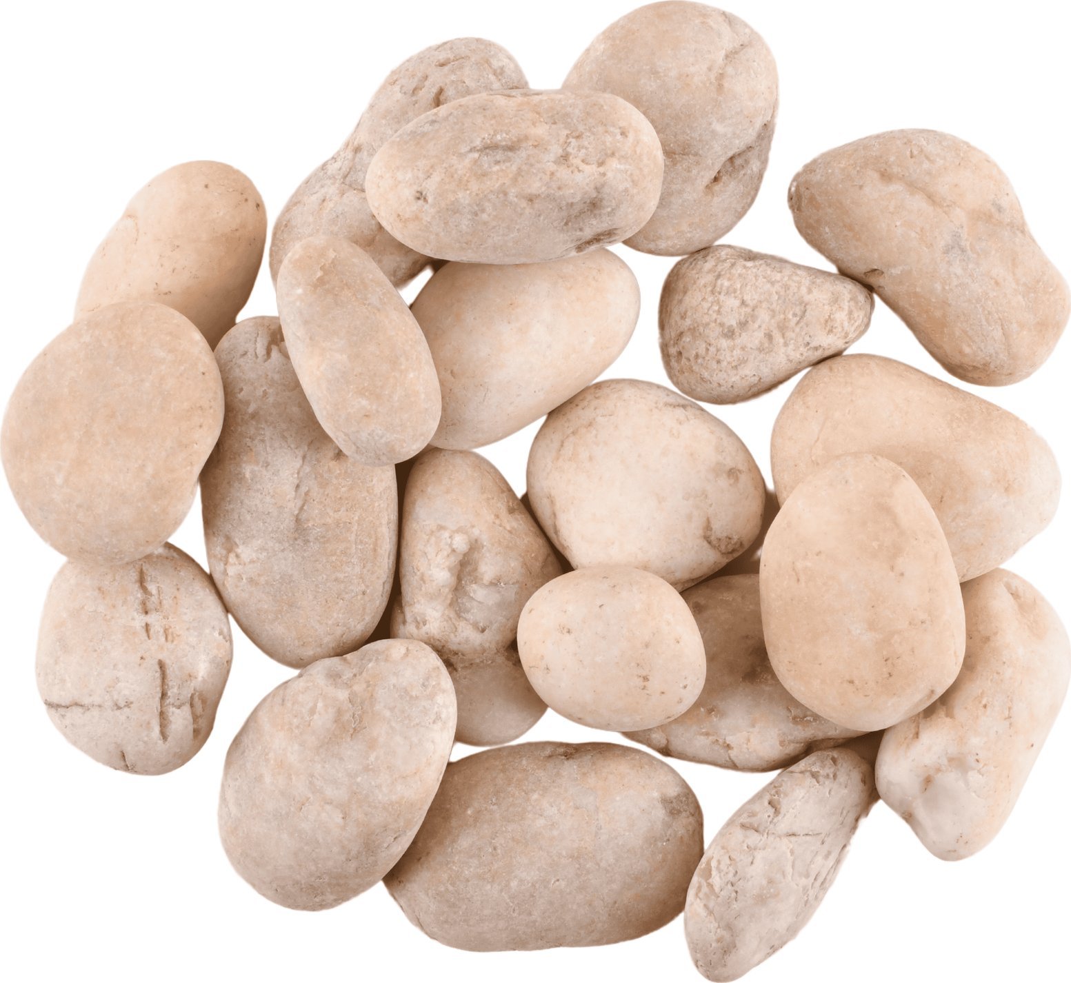 Kamienie dekoracyjne rzeczne NATURAL białe 2-4cm 900gr