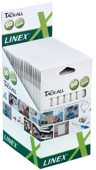 Linex 400098267, White, Square, 1.03 cm, 0.4 mm, 72 g, 6 pc(s)