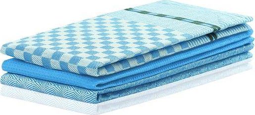 Decoking Zestaw 3 ścierek kuchennych Louie niebieski