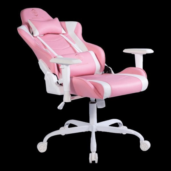 Fotel Deltaco Deltaco GAM-096-P Gamingstuhl PINK LINE PCH80 Kunstleder
