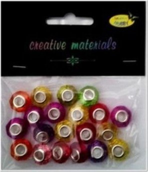 Koraliki akrylowe z rdzeniem 14x9mm