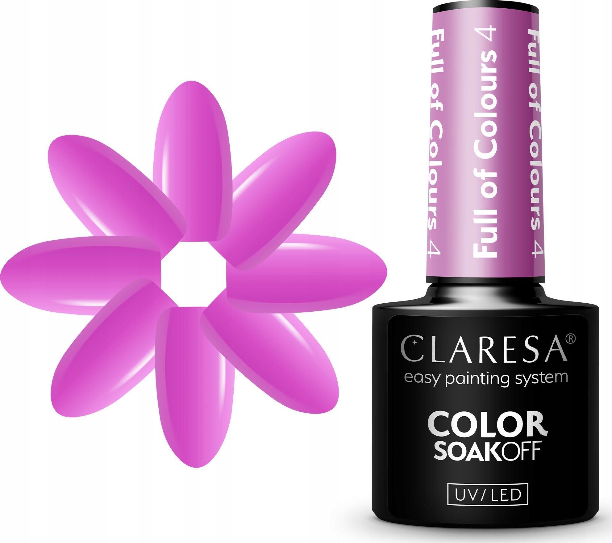 Activeshop CLARESA Lakier hybrydowy Full of colours 4 -5g