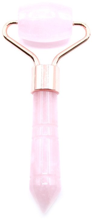 Mini masażer do twarzy - Kwarc Różowy