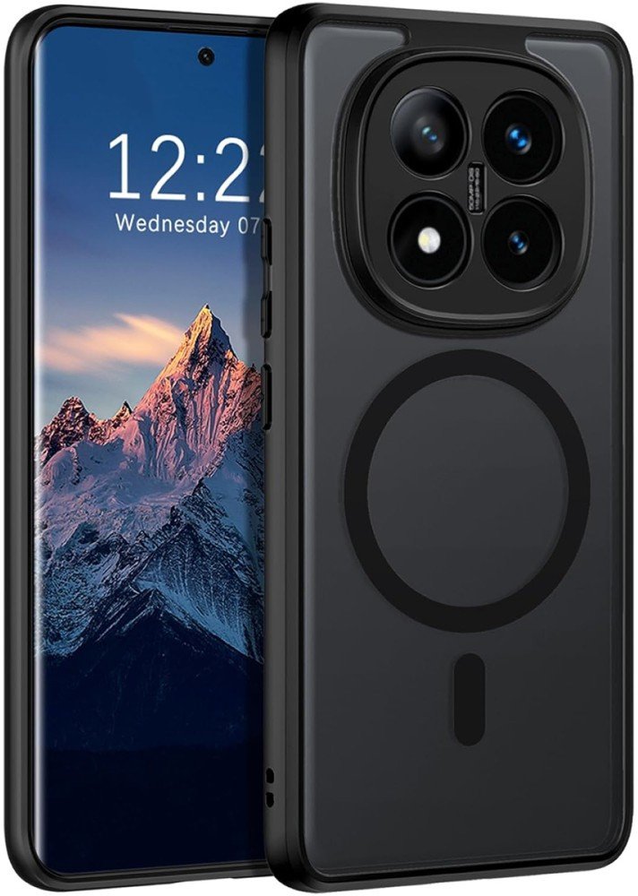 Etui Supero Magmat do magnetyczne POCO X7, półprzezroczyste-czarne