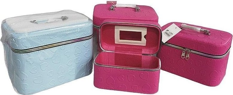 Adar Kuferek M z lusterkiem na zamek 21x14x13cm MIX