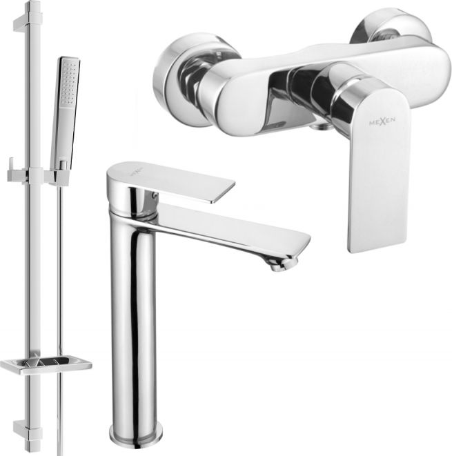 Mexen Mexen Royo DQ72 zestaw prysznicowy, chrom - 72214DQ72-00