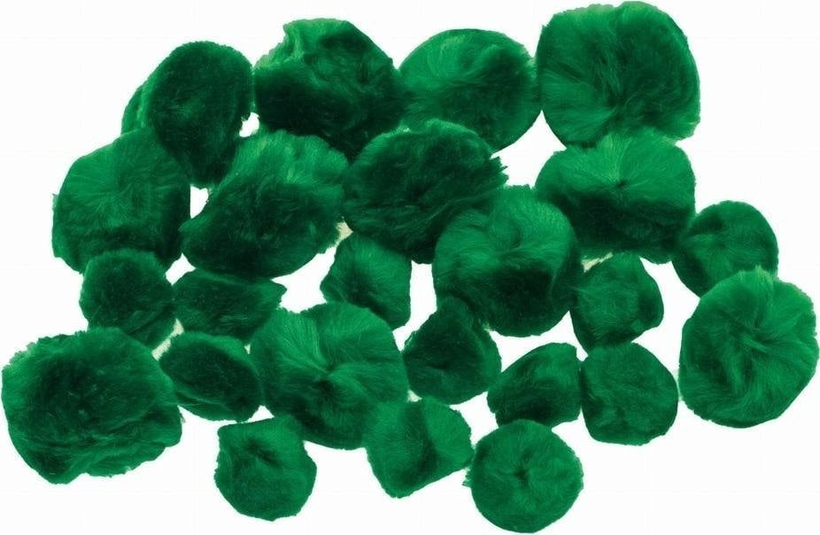 BREWIS Pompony puszyste zielone 24szt