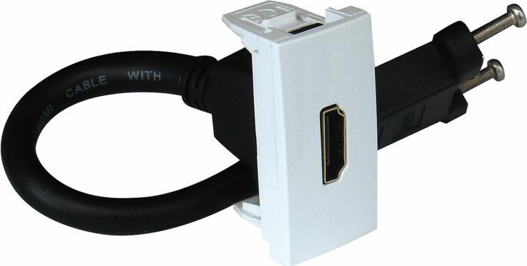 Efapel EFAPEL QUADRO45 GNIAZDO HDMI CZARNY MAT 45435 SPM