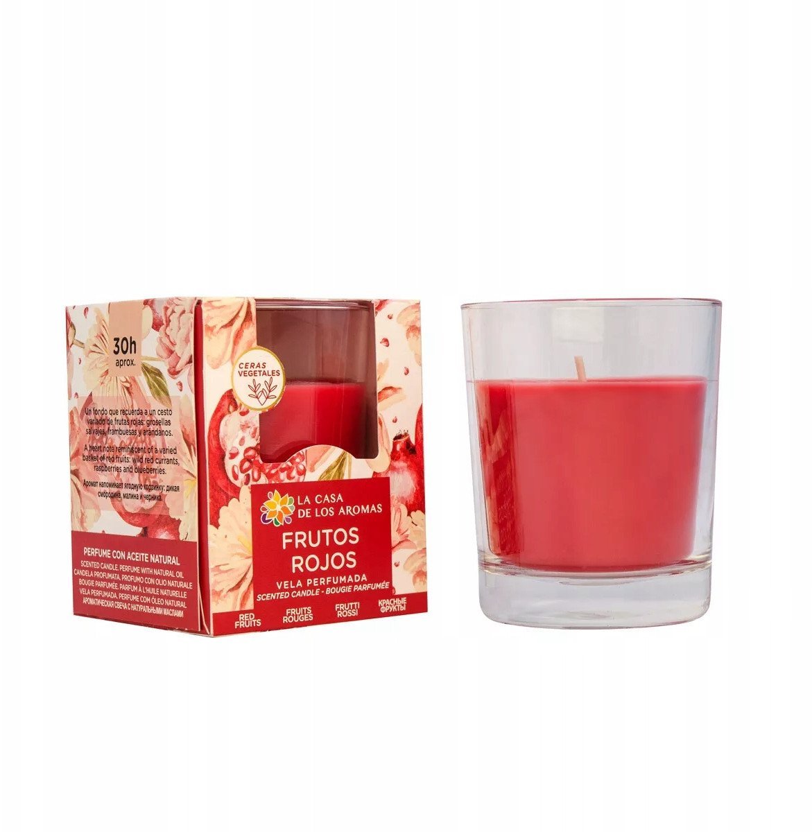 LA CASA DE LOS AROMAS_Świeca zapachowa Czerwone Owoce 140g