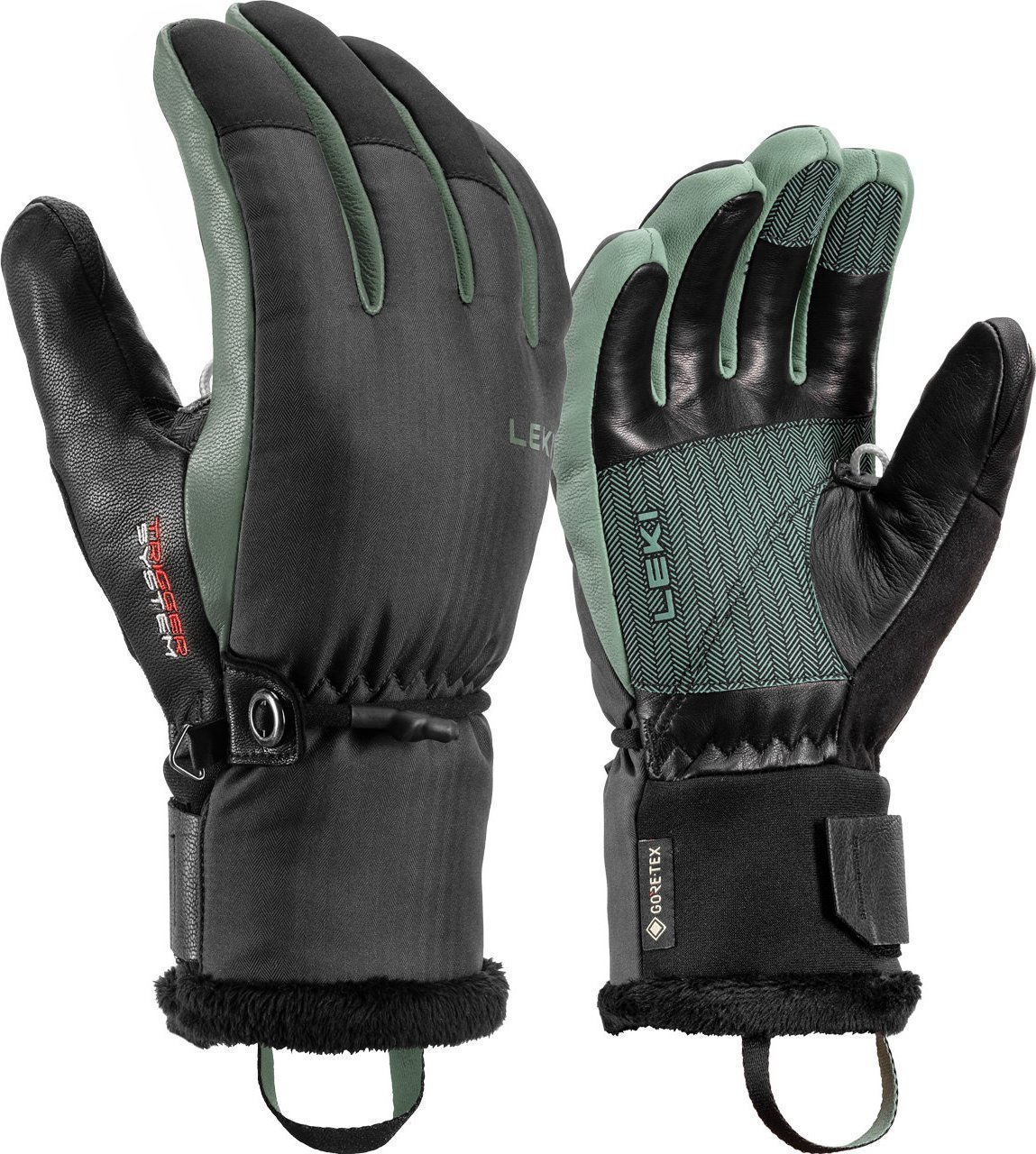 Leki LEKI RĘKAWICE Lantana 3D GTX Women green 7.5