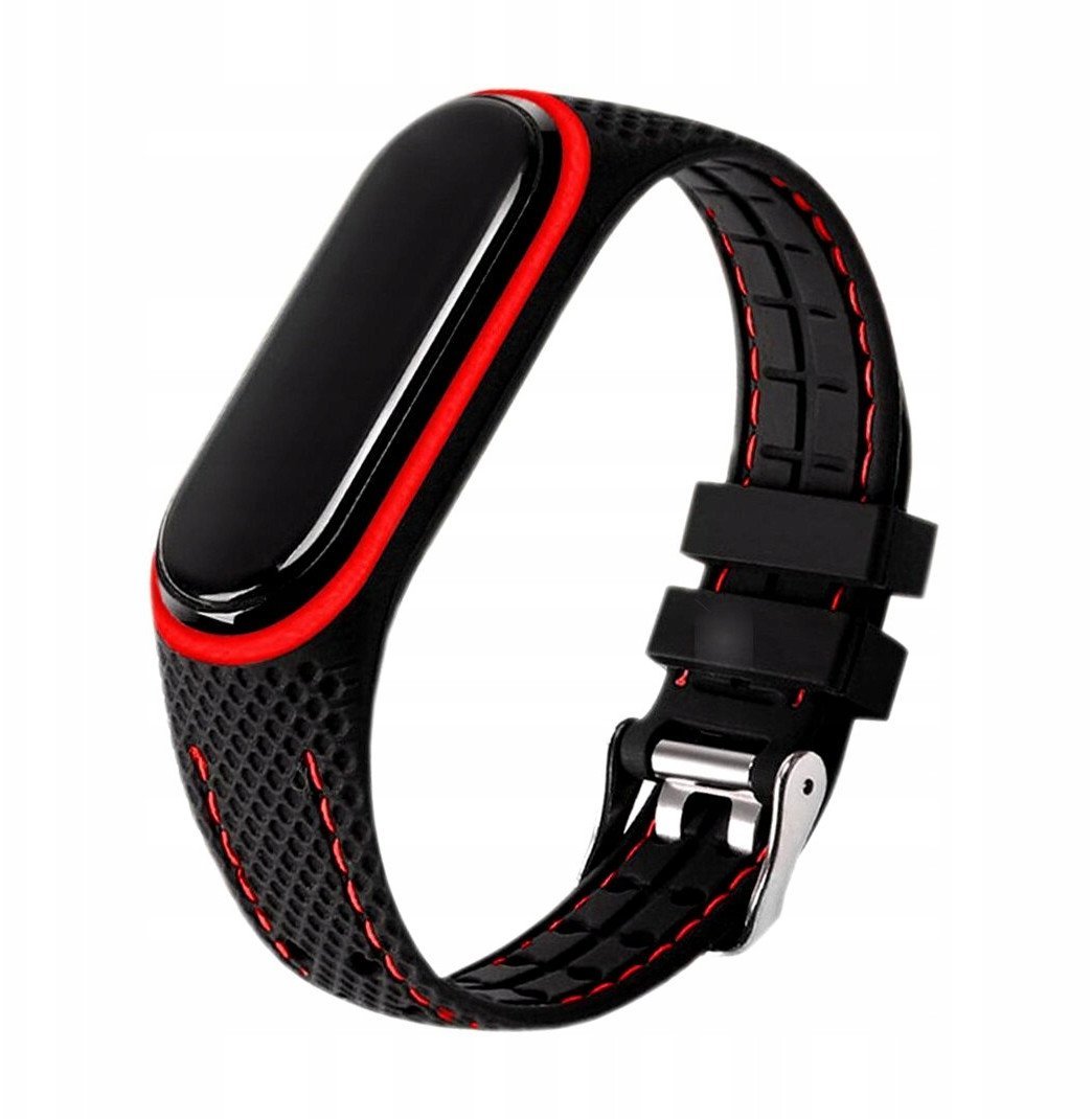 Pasek z elastomeru LIFESTYLE do XIAOMI Mi Band 5 / 6 black (04)