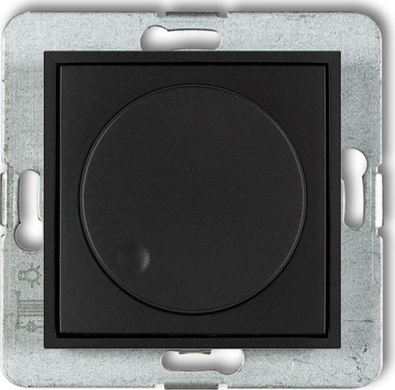 Karlik MINI Ściemniacz elektroniczny przyciskowo-obrotowy do lamp LED czarny mat 12MRO-2