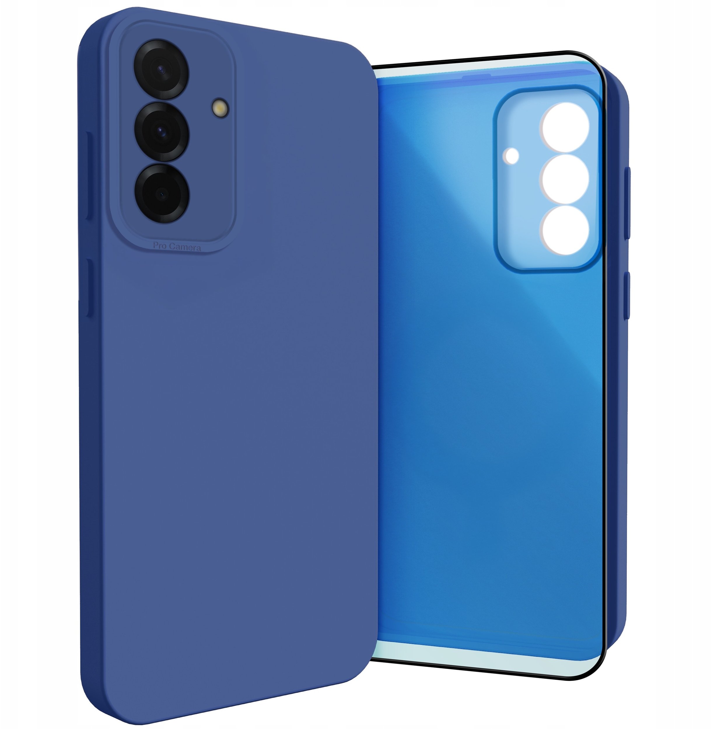 Etui do Samsung Galaxy A36 5G (Osłona Kamery, Granatowe, Ochronne) Szkło